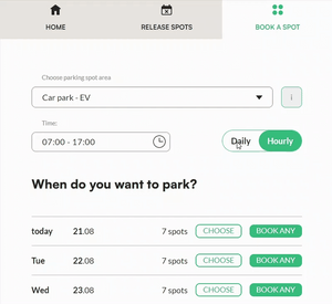 Select-booking-time