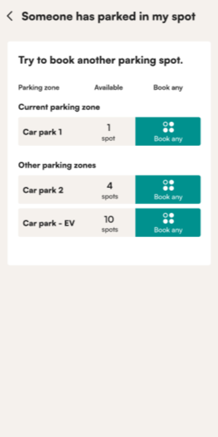 Tidaro mobile app blocked spot replacement proposition