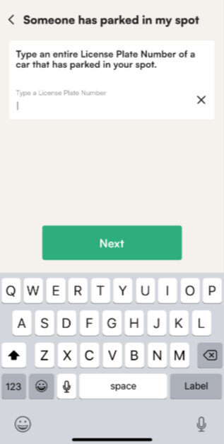 Tidaro mobile app license plate identification