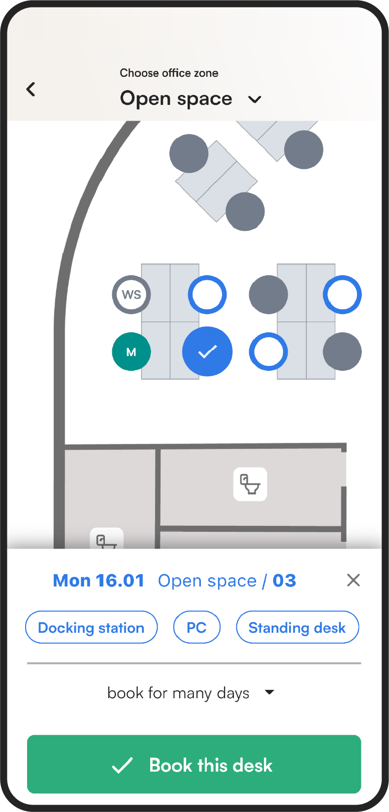 Tidaro mobile app colleague localization feature
