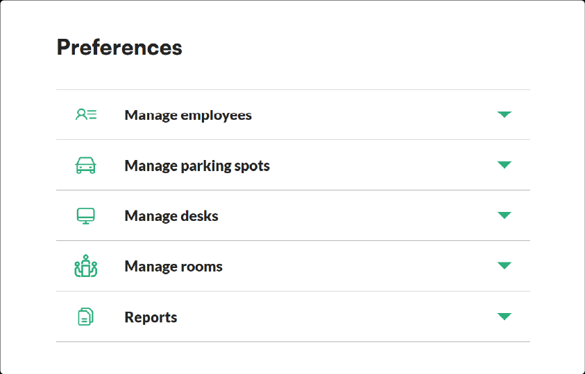 Reports tab under Preferences in the Tidaro web app menu